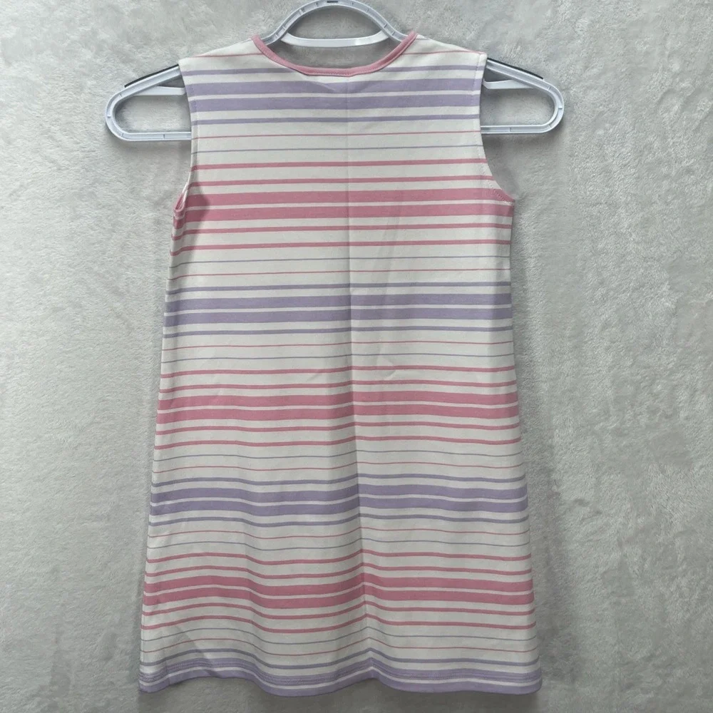 The Beaufort Bonnet Company Sleeveless Polly Play Dress Girl 7 Pima Cotton NEW